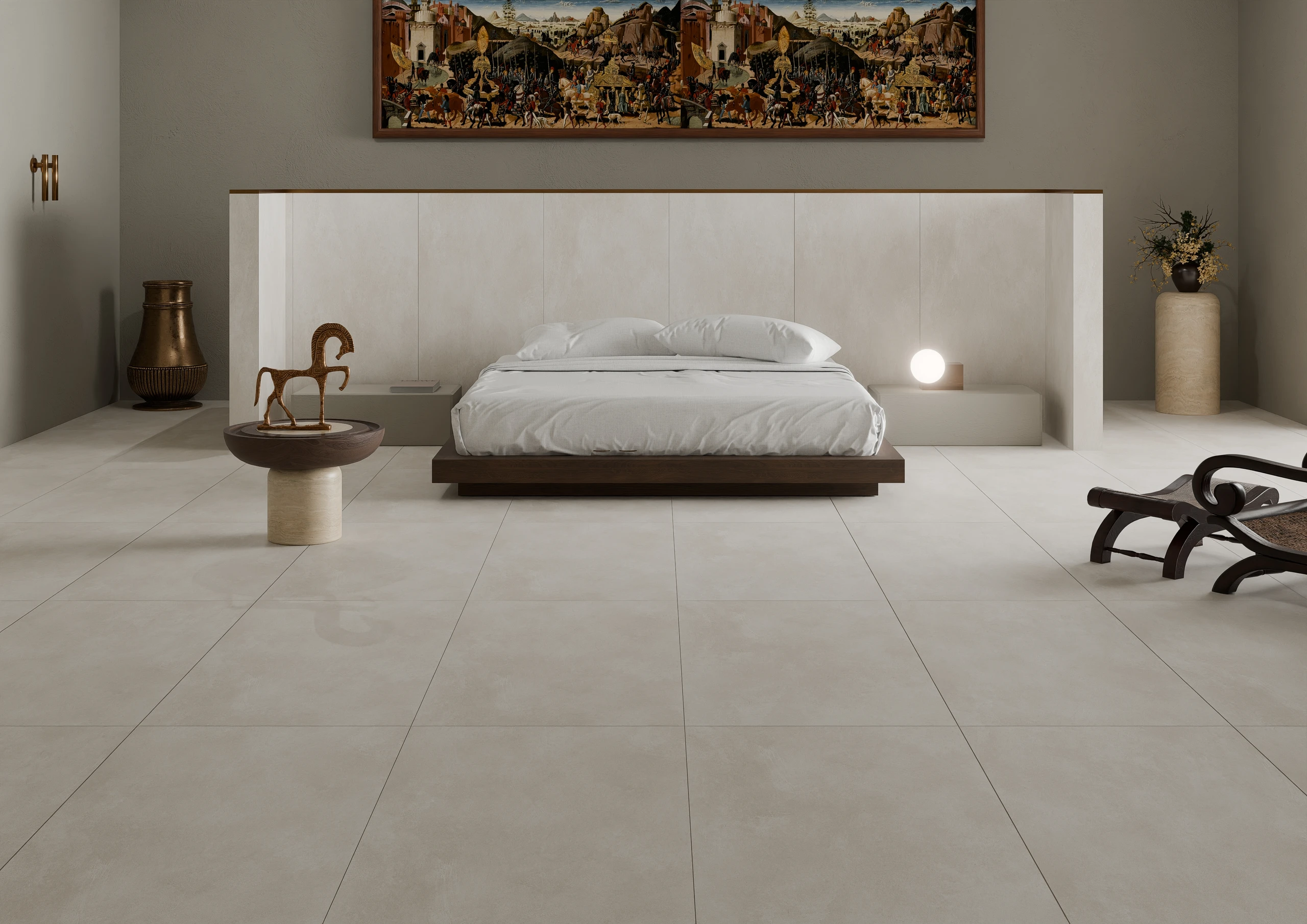 Urbantek Gris - Matt Concrete ceramic tiles by Sez Industries