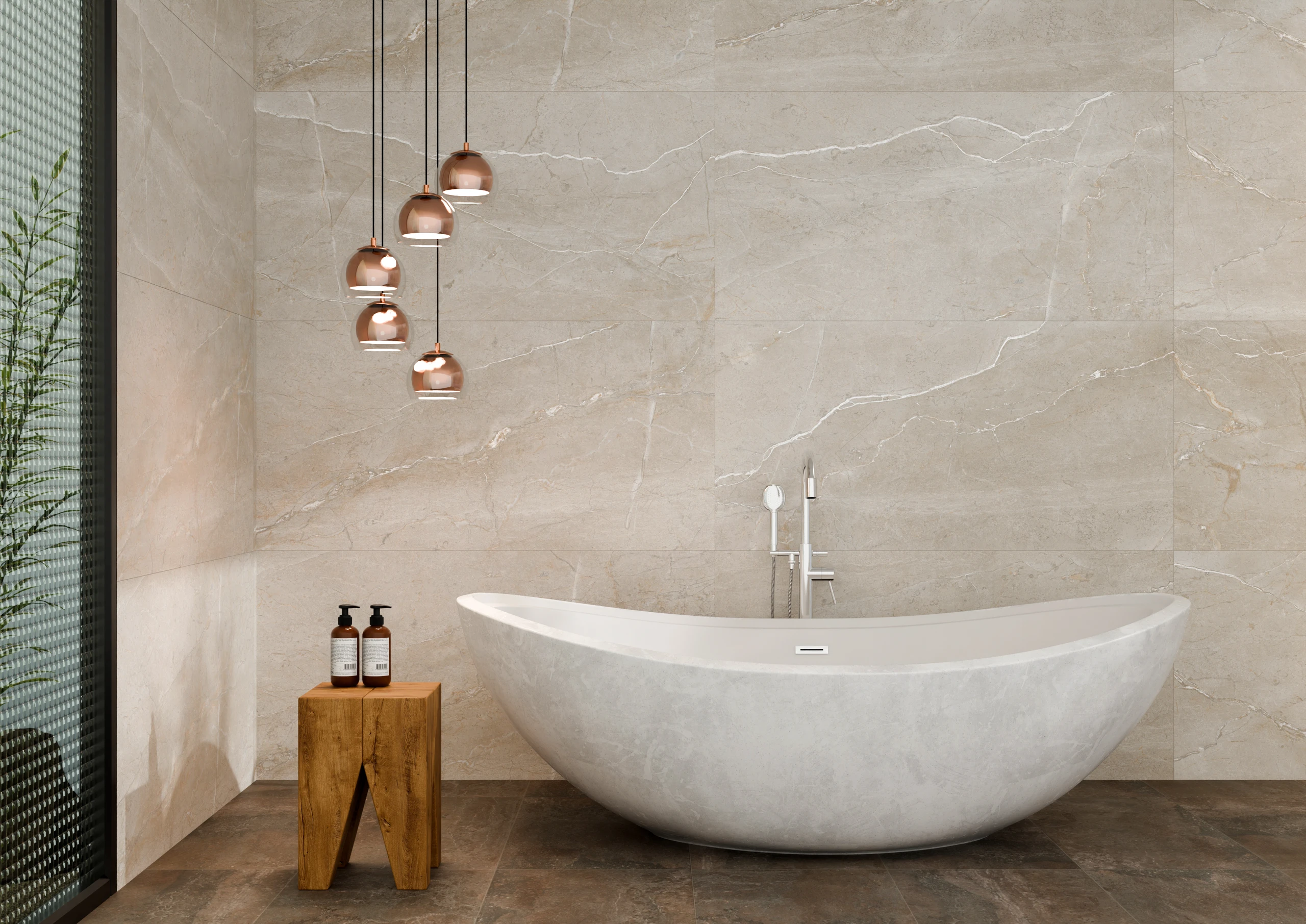 Oikos Neve - Premium Carving finish Marble ceramic tiles - Sez Industries