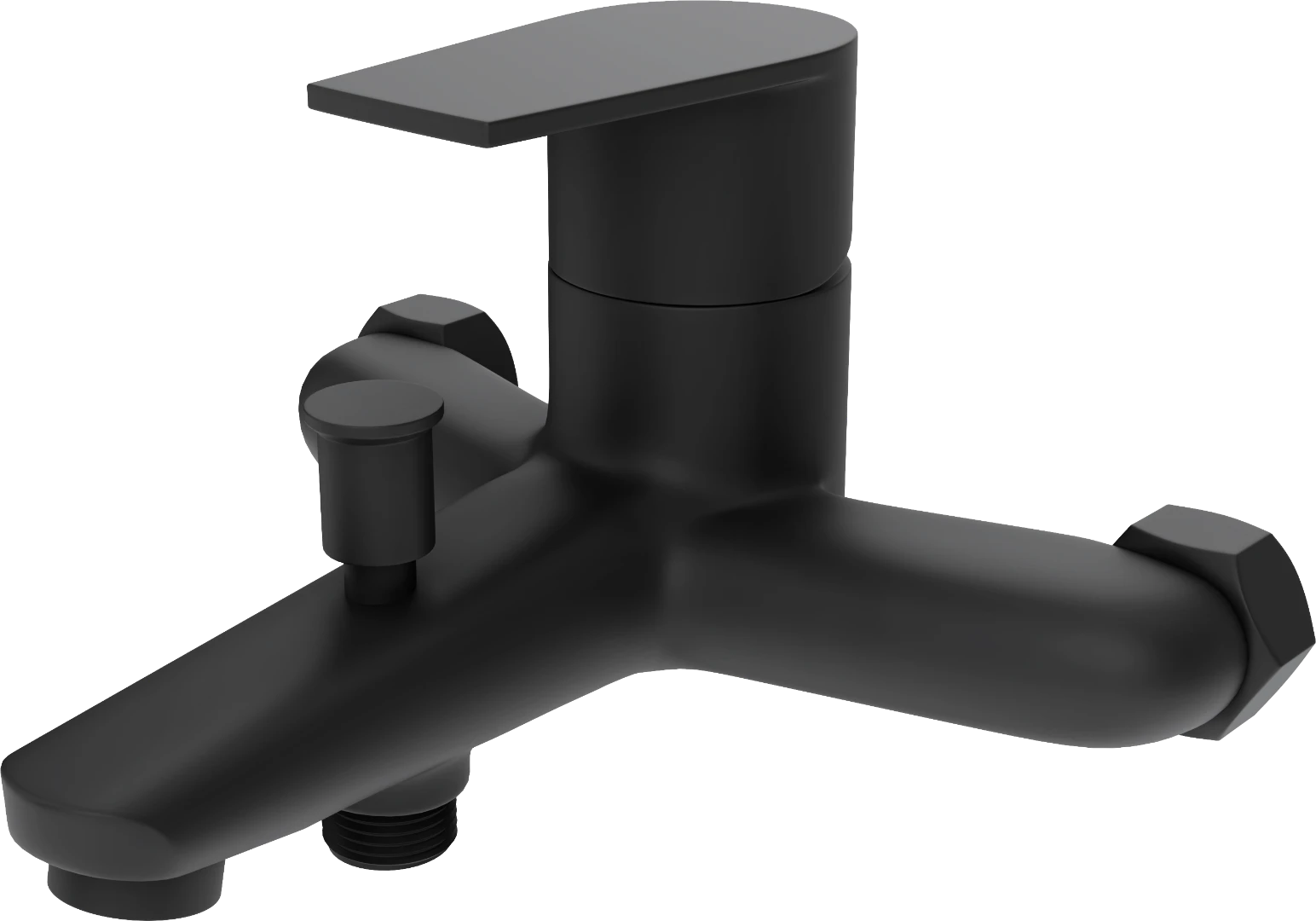 VEGAS Single lever Bath / shower mixer - Luxe Black - Black - Sez Industries