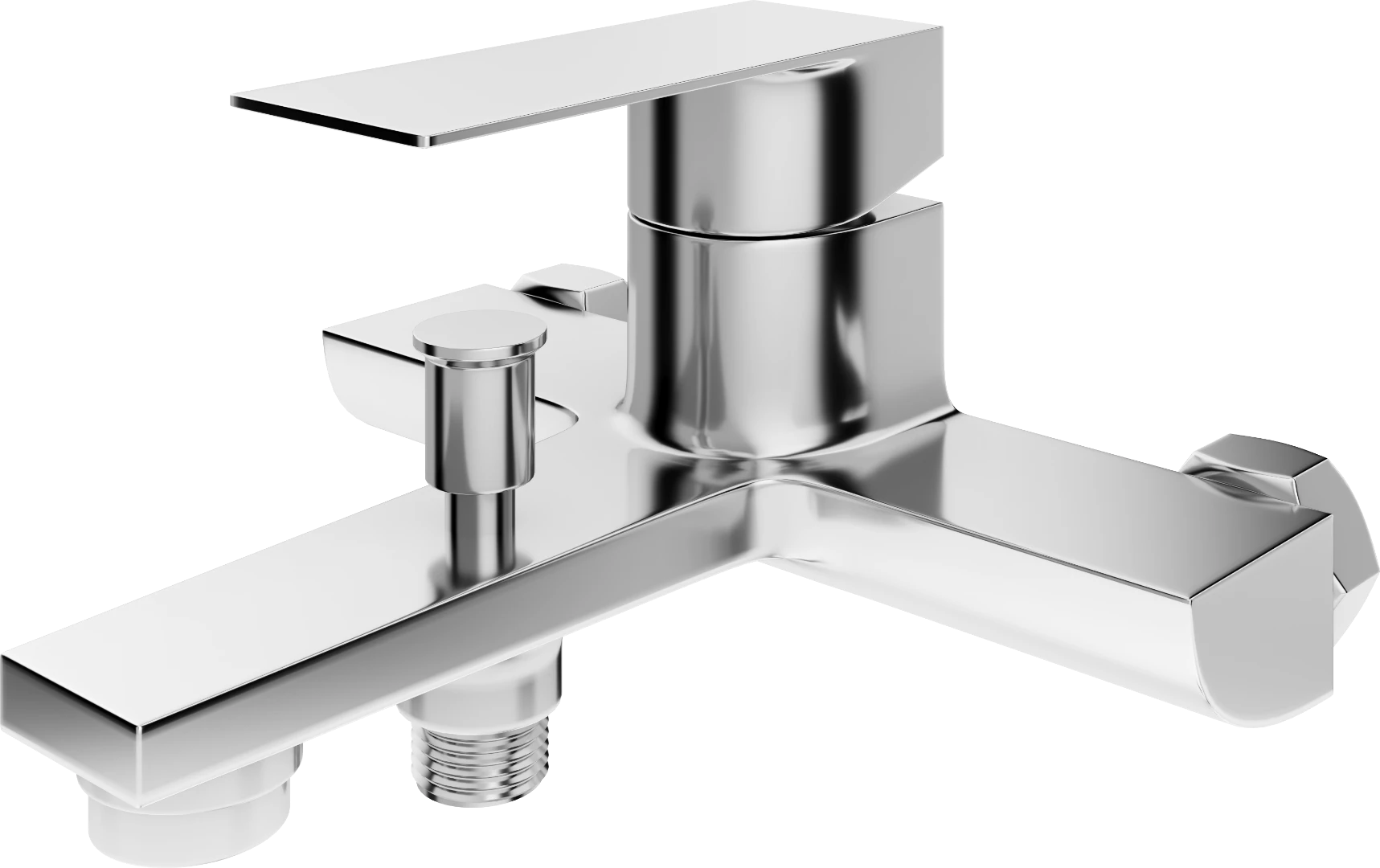 PHANTOM Single lever Bath / shower mixer - Crystal Crome - Crome - Sez Industries
